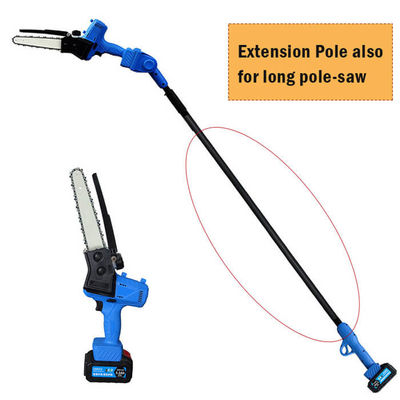 21V Portable Cordless Telescopic Pole Trimmer Battery Powered Pole Saw For Garden