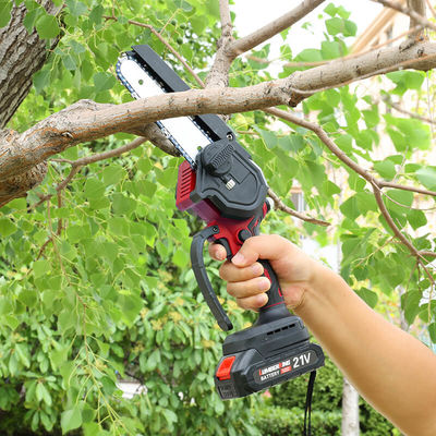 6in Industrial Grade Handheld Wood Cutting Tools Brushless Handheld Mini Cordless Battery Chainsaw for Branch