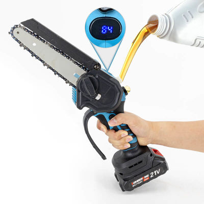 6 Inch Portable Mini Chainsaw Cordless High Quality Electric Chainsaw Handheld Small Saw with Auto Oiler