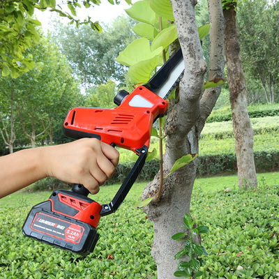 8 Inch Cordless Battery Operated Chainsaw with Brushless Motor Strong Cutting and Auto Chain Oiling System