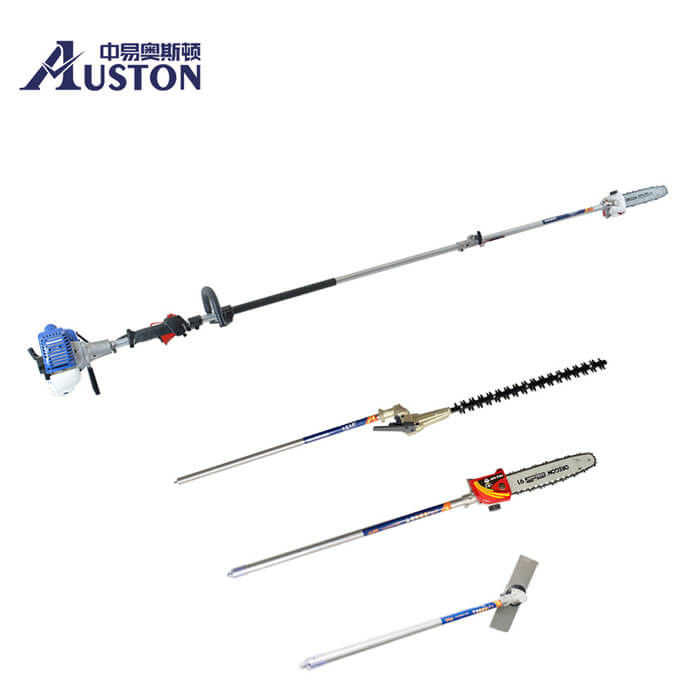 Gasoline Long Pole Chainsaw 25.4cc Long Reach Hedge Trimmer
