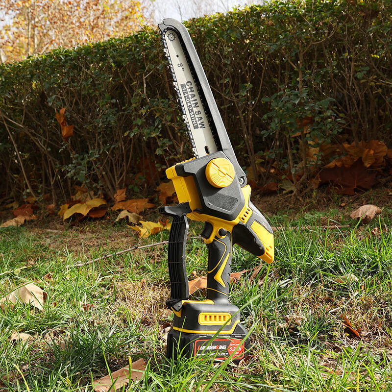 Brushless Rechargeable Chainsaw 21V Lithium Battery Cordless Chain Saw